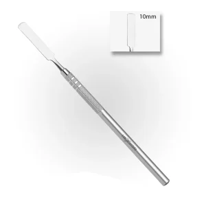 Spatula 10mm Single Sided Solid Handle
