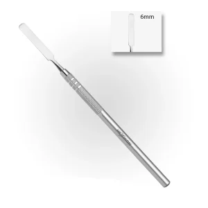 Spatula 6mm Single Sided Solid Handle