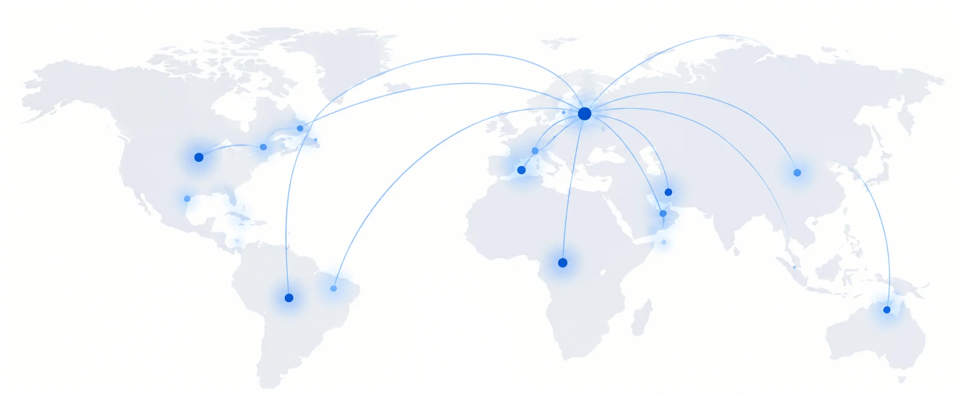 World map showing Hexikon global distribution